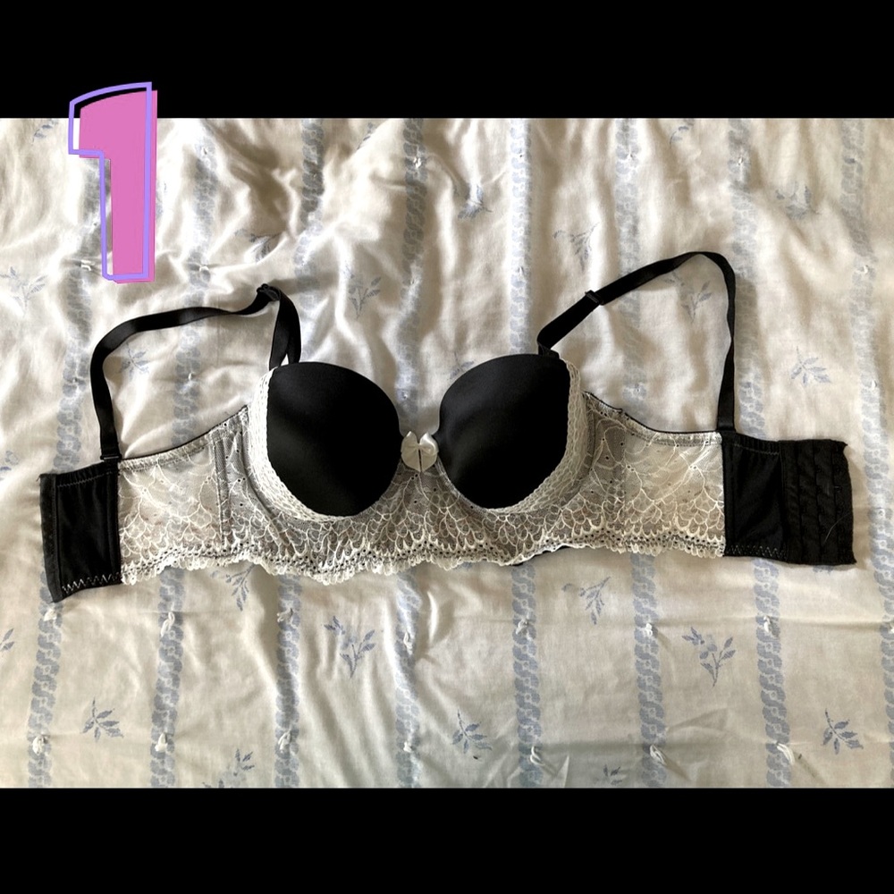 Jezebel push-up bra & panties, removable straps, excellent condition